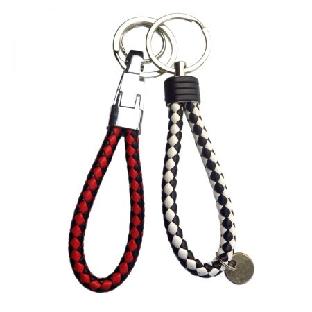 Leather Braided Keychain Strap - Our PU leather braided keychain straps combine style and durability.