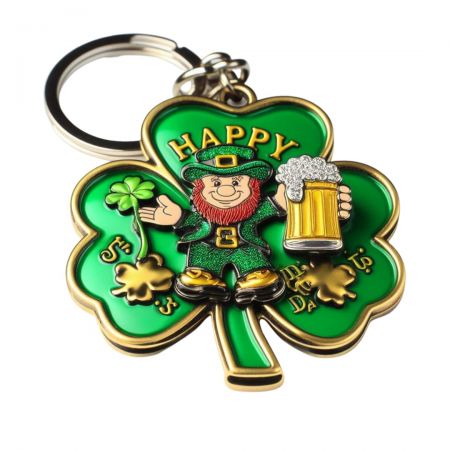 Irish Leprechaun Keychain - The leprechaun keychains have captured the hearts of our Irish clientele.