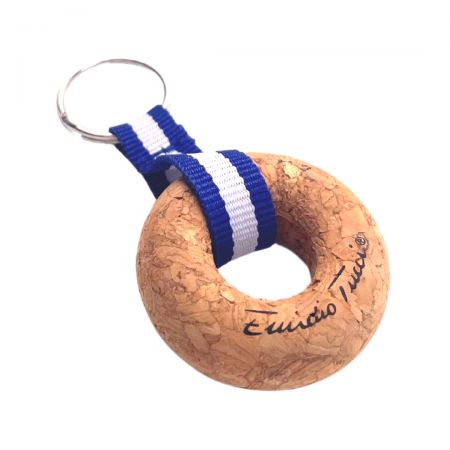 Custom Cork Floatable Key Rings - Custom eco product cork floatable key rings.