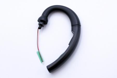 Silicone Combinado com Plásticos - Fones de ouvido JH OEM com gancho auricular feitos de silicone e plástico.
