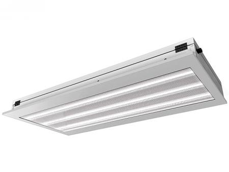 Class 10000 LED Cleanroom Ceiling Lighting - Class 10,000, high luminous efficacy (133 lm/w) recessed LED dust-proof lighting.