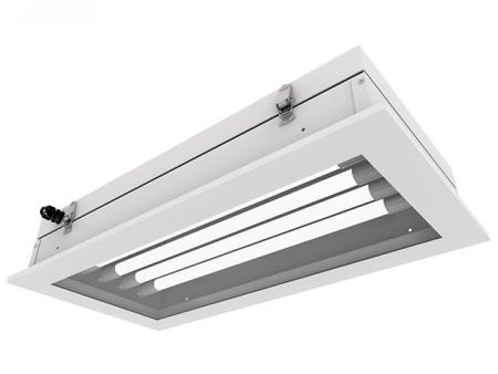 Éclairage de plafond rectangulaire standard pour salle blanche à LED - IP65, éclairage LED pour salle blanche à faible consommation d'énergie.