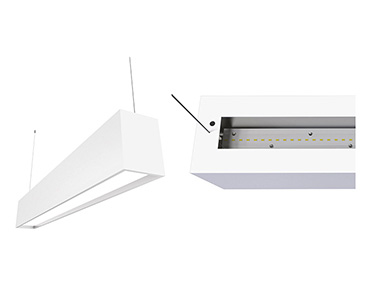 Éclairage à bande linéaire LED minimaliste haute performance.