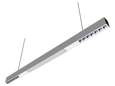 Panneau lumineux LED multifonction haute performance avec éclairage à persiennes - Panneau linéaire LED haute performance (110,15 lm/w) avec éclairage à persiennes.