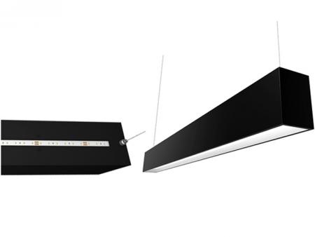 Éclairage linéaire suspendu à LED à émission double face - Éclairage linéaire LED à intensité variable, à haute efficacité (101,74 lm/w), à émission double face.