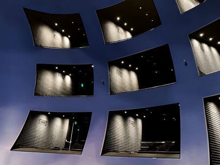 Wall washer LED downlight in private section in theaters, by Splendor Lighting
