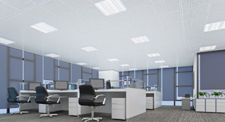 Illuminazione da incasso a soffitto troffer classica 2x2 ad alte prestazioni