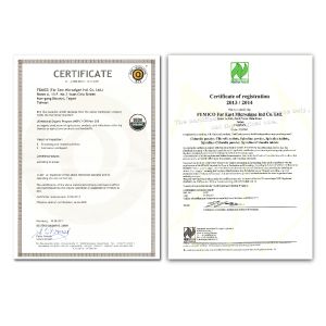 Recebido Produtor Certificado Orgânico Naturland / EU & USDA-NOP