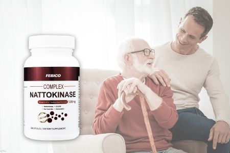 Nattoquinasa - Los suplementos de Febico Nattokinase tienen beneficios para la salud del corazón y las arterias, adecuados para personas mayores