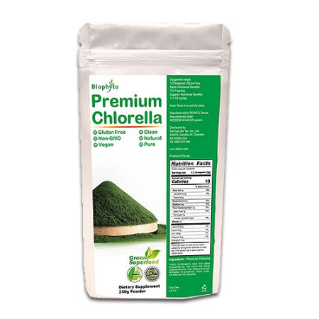 Biophyto® Premium Chlorella Powder - Doplňky stravy Suerfoods Chlorella Powder