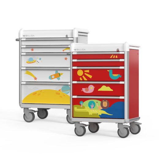 عربة طبية للأطفال.