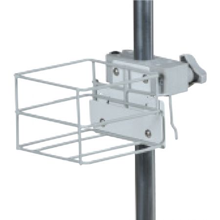 BAILIDA Wire Storage Basket for IV Stand - Metal Storage Holder for IV Poles on Wheels