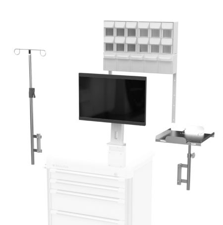 Top Accessories - Medical cart accessories to be mounted on top of medical cart or trolley.