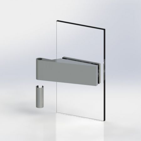 Frameless glass door hinge - Frameless glass door hinge