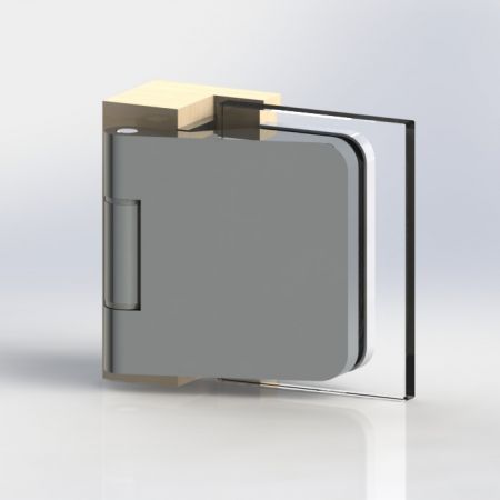 Frameless glass door hinge - Frameless glass door hinge
