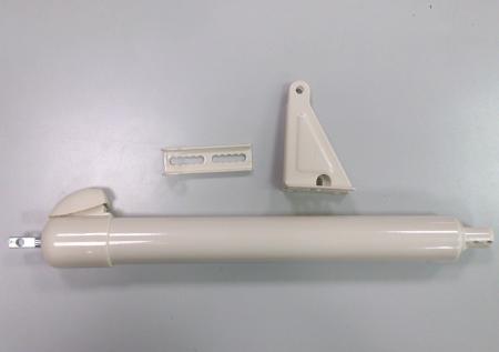 ONE Touch Door Closer, Metal cylinder and brackets - Screen door closer with metal cylinder and bracket