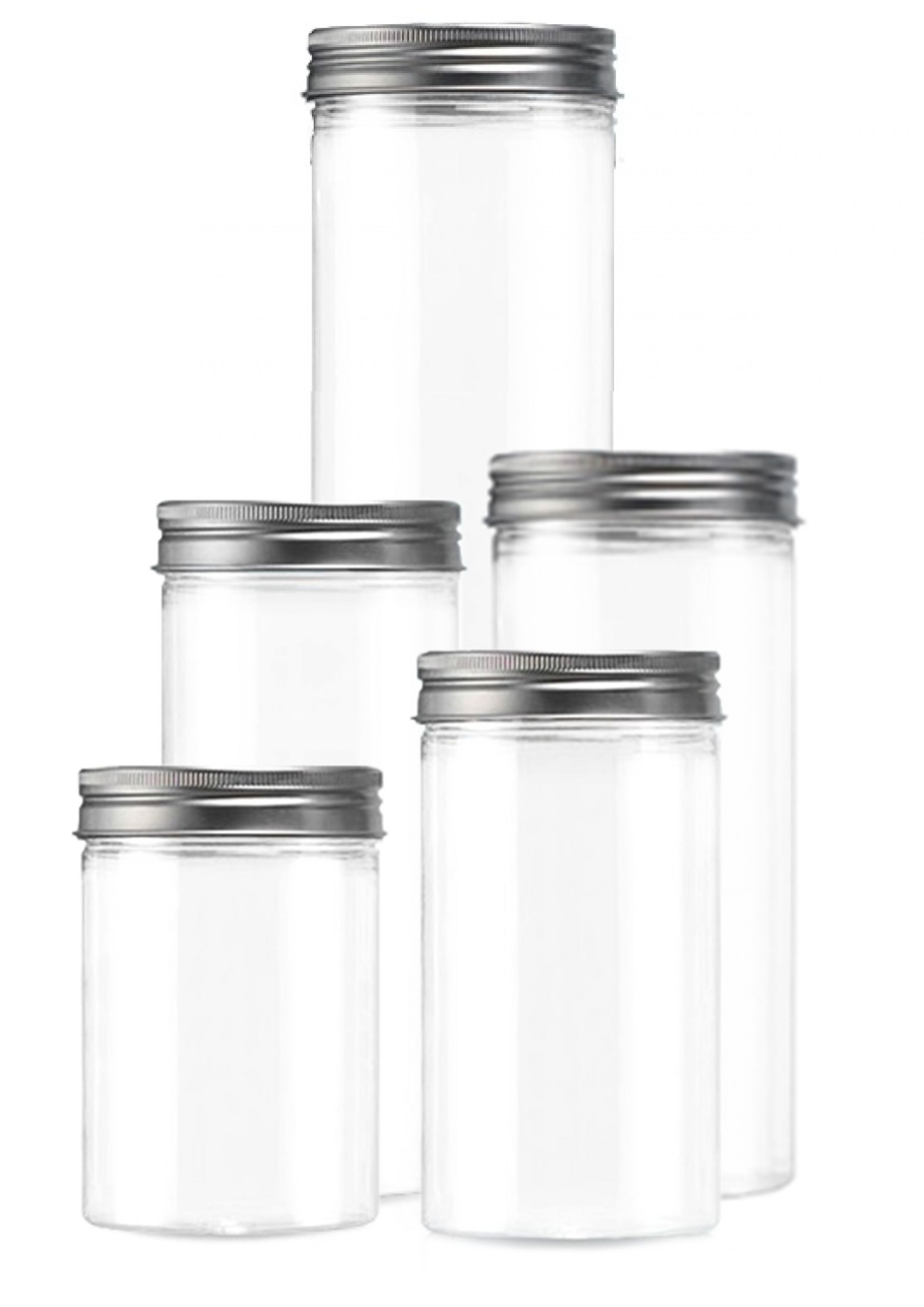 PET 70mm Cylindrical Jar