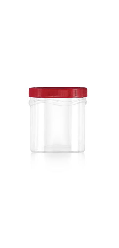 PET 120mm Wide mouth 1060ml Wave Round Jars (J1150) - 1060 ml PET Wave Round Jar with Certification FSSC, HACCP, ISO22000, IMS, BV