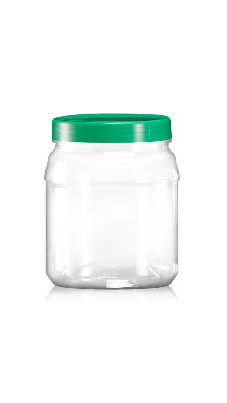 PET 1130ml Round Wide Mouth Jars (C1030) - 1130 ml PET Round Jar