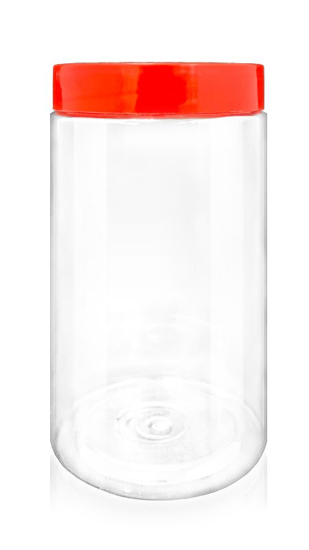 PET 1750ml Round Jars (A1015) - 1750 ml PET Cookie Jar with Certification FSSC, HACCP, ISO22000, IMS, BV
