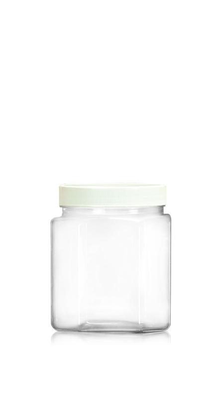 PET 89mm 900ml Octagonal Jars (D858) - 900 ml PET Octagonal Jar with Certification FSSC, HACCP, ISO22000, IMS, BV