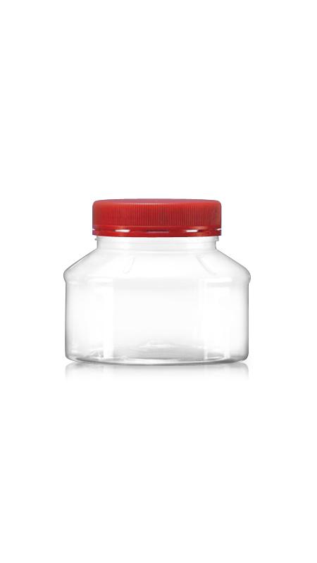 PET 63mm 300ml Round small Jars (A320) - 300 ml PET Round Jar with Certification FSSC, HACCP, ISO22000, IMS, BV