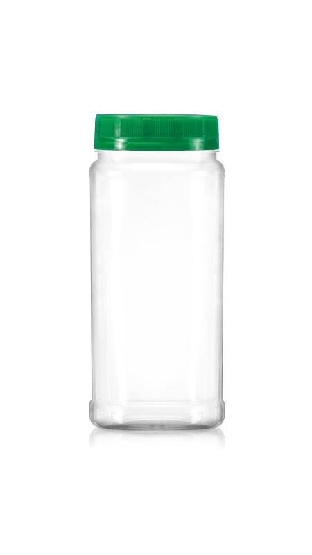 PET 63mm 480ml Round Medium Jars (B480N) - Pet-Plastic-Bottles-Round-B480N