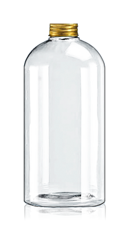PET 32mm 1022ml Boston Round Bottles (32-95-1001) - 1022 ml Oval PET bottle for cool Tea packaging with Certification FSSC, HACCP, ISO22000, IMS, BV