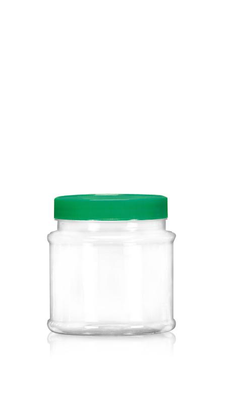 PET 89mm 650ml Round Jars (D652) - 650 ml PET Round Jar with Certification FSSC, HACCP, ISO22000, IMS, BV