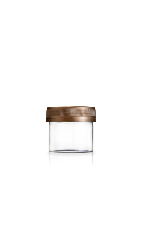 PET 53mm 60ml Mini Jars (F60) - 60 ml PET Mini Jar with Certification FSSC, HACCP, ISO22000, IMS, BV