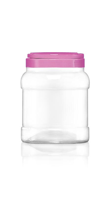 PET 120mm Wide mouth 2200ml Round Jars (J1000) - 2200 ml PET Round Jar with Certification FSSC, HACCP, ISO22000, IMS, BV