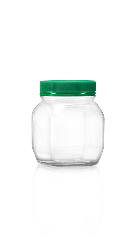 PET 63mm 300ml Square Small Jars (A287) - 300 ml PET Square Jar with Certification FSSC, HACCP, ISO22000, IMS, BV