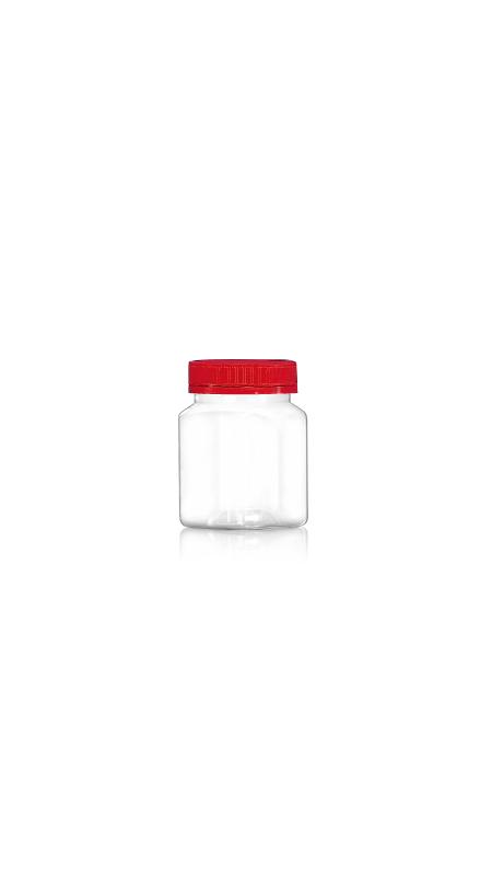 PET 53mm 180ml Small Square Jars (F174) - 180 ml PET Square Jar with  Certification FSSC, HACCP, ISO22000, IMS, BV