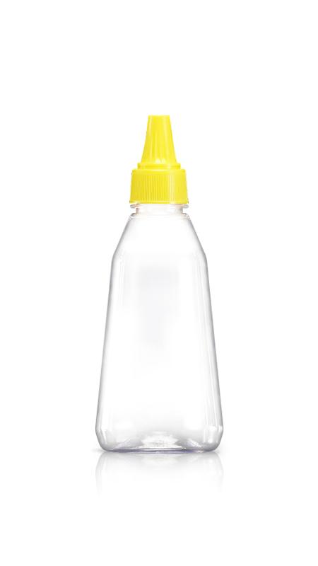PET 28mm 260ml Honey/syrup/ketchup dispenser Bottles (W261) - 260 ml PET Honey Bottle with Certification FSSC, HACCP, ISO22000, IMS, BV