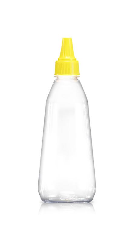 PET 28mm 350ml Honey/syrup/ketchup dispenser Bottles (W351) - 350 ml PET Honey Bottle with Certification FSSC, HACCP, ISO22000, IMS, BV