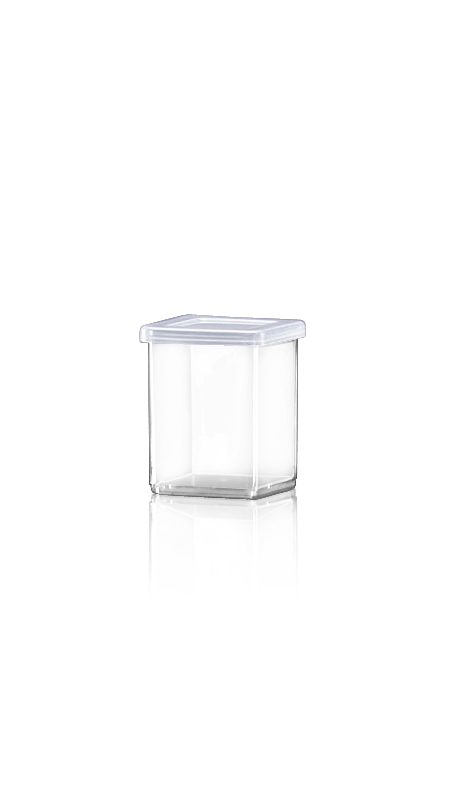 PS 100ml Y Series rectangle Jars (Y08) - The-Y-Series-PS-Container-Y08