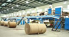 Linha de produção de papelão ondulado de 5 camadas