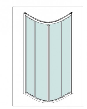 Framd Shower Enclosure - A1321. Framd Shower Enclosure (A1321)