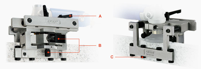 Пневматический инструмент GPW-A02A - вспомогательная полировка кромок База для шлифовки под углом 90 градусов