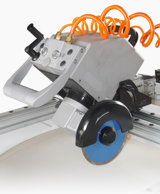 GISON's portable sink hole cutting machine can be used to cut stones and tiles.