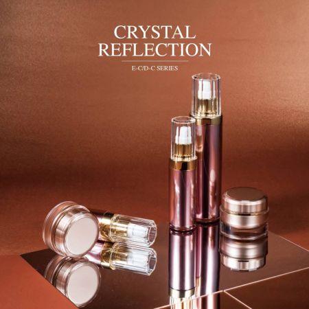 Crystal Reflection (عبوة أكريليك فاخرة لمستحضرات التجميل والعناية بالبشرة)