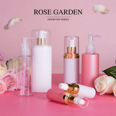 Rose Garden (บรรจุภัณฑ์เครื่องสำอางและผลิตภัณฑ์บำรุงผิว ECO PETG & PP)