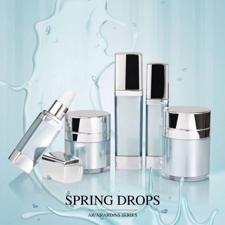 Spring Drops (безвоздушная роскошная акриловая упаковка для косметики и ухода за кожей)