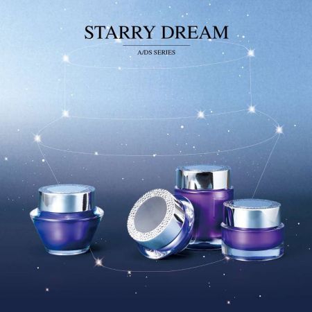 Starry Dream (تغليف أكريليك فاخر لمستحضرات التجميل والعناية بالبشرة)