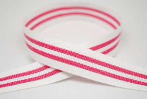 Three-stripes Twill Tape Ribbon - Three-stripes Twill Tape Ribbon