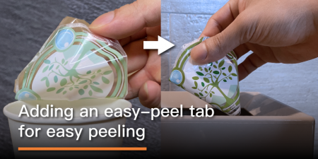 Adding An Easy-Peel Tab For Easy Peeling