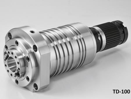 Broche de centre de taraudage avec boîtier de diamètre 100 - T3-FTS est une broche de centre de taraudage à entraînement direct avec un diamètre de boîtier de 100.