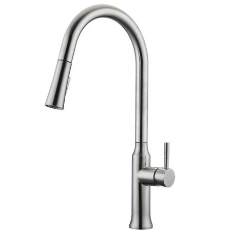 RISS-Stainless Steel Pull-Down Kitchen Faucets - 下拉式不鏽鋼廚房龍頭。