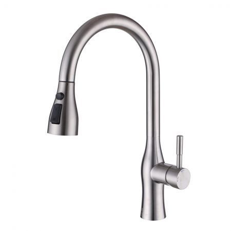CORA-Stainless Steel Pull-Down Kitchen Faucets - 下拉式不鏽鋼廚房龍頭。