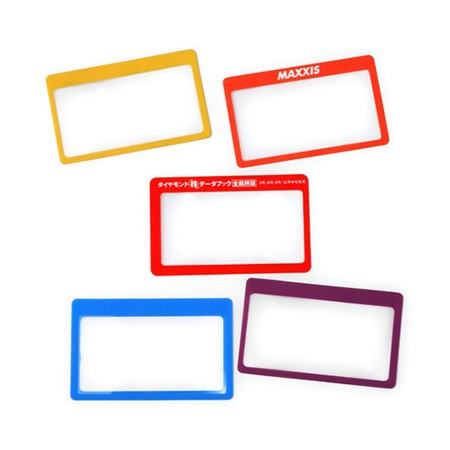 3X Card Size Magnifying Sheet with Thin Frame - 3X PVC Card Magnifying Sheet